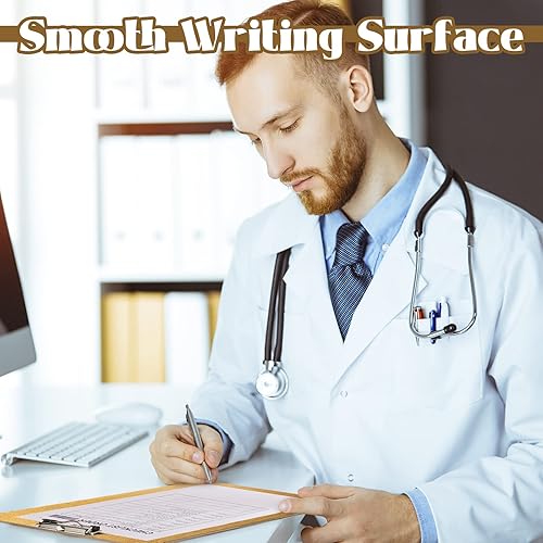 Miniatura 7 de Sherr Portapapeles extra grandes de 11 x 17 pulgadas con clip de perfil bajo, portapapeles de madera, portapapeles de tamaño memorando para escuela,