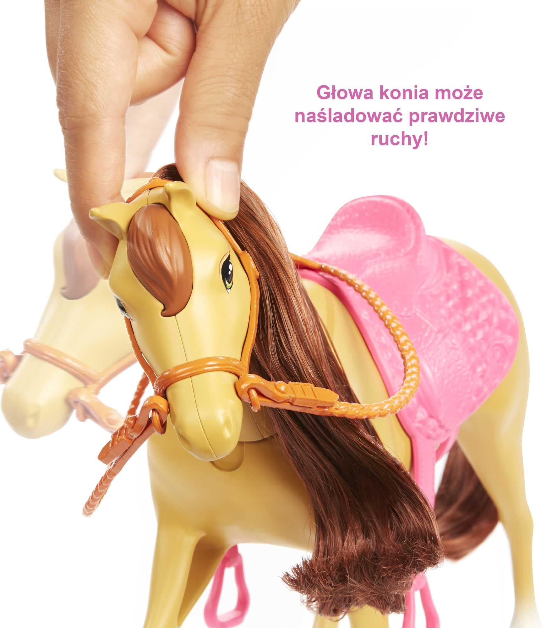 BARBIE Stadnina koni Zestaw + Lalki Barbie i Chelsea (blondynki), 2 konie o ruchomych głowach + ponad 15 akcesoriów, dla dzieci od 3 roku życia, FXH15