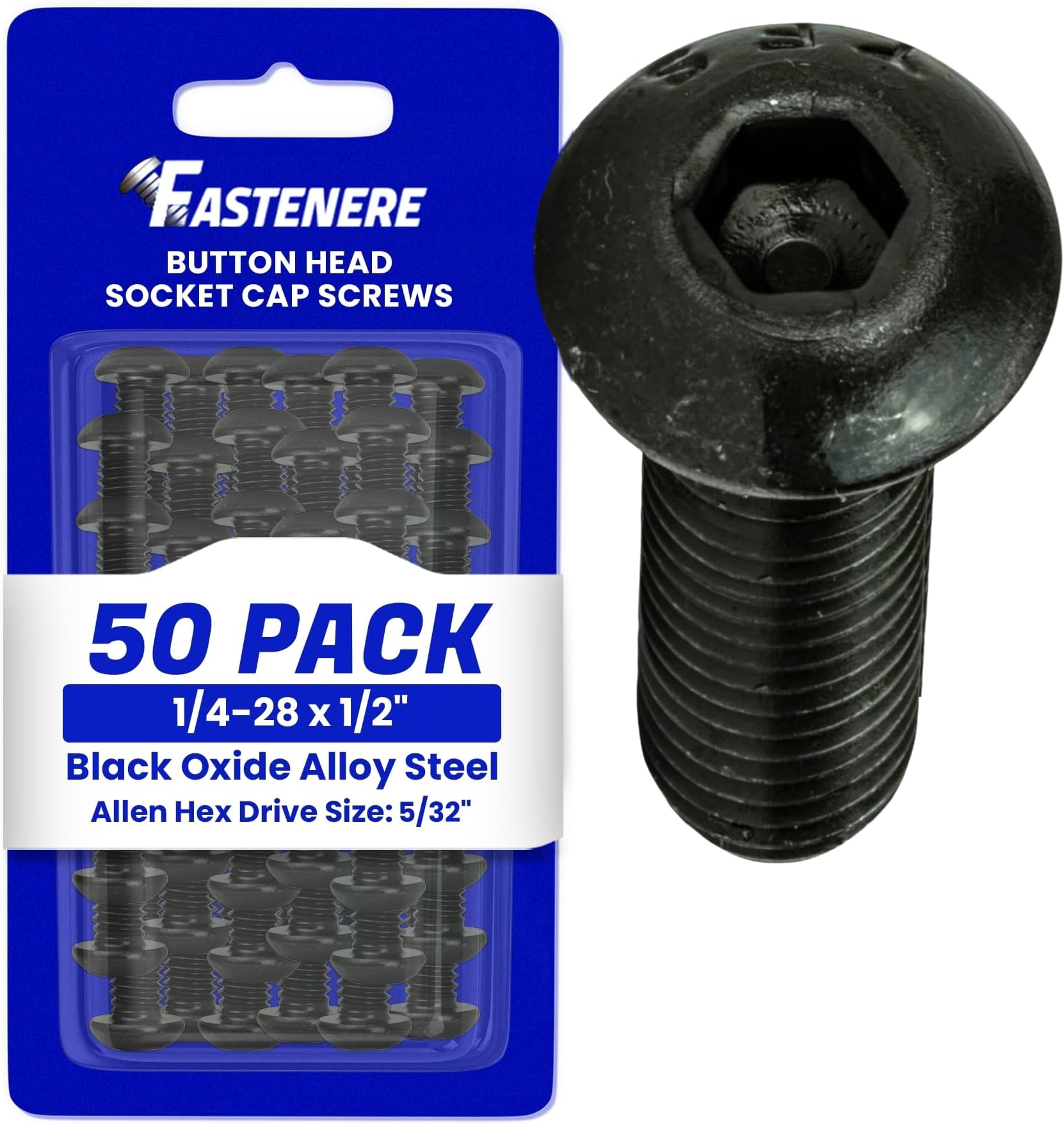 Lot De 5 Vis à Tête Fraisée Bombée 1/2-13 X 2-1/4 Pouce - Acier Allié Grade 8 Noir Oxyde