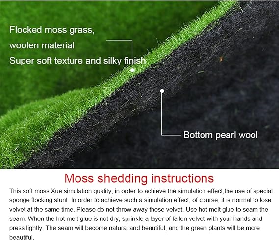 3.2ft X Fake Grass for Patio Indoor Outdoor Astroturf Rug Carpet Mat (G)