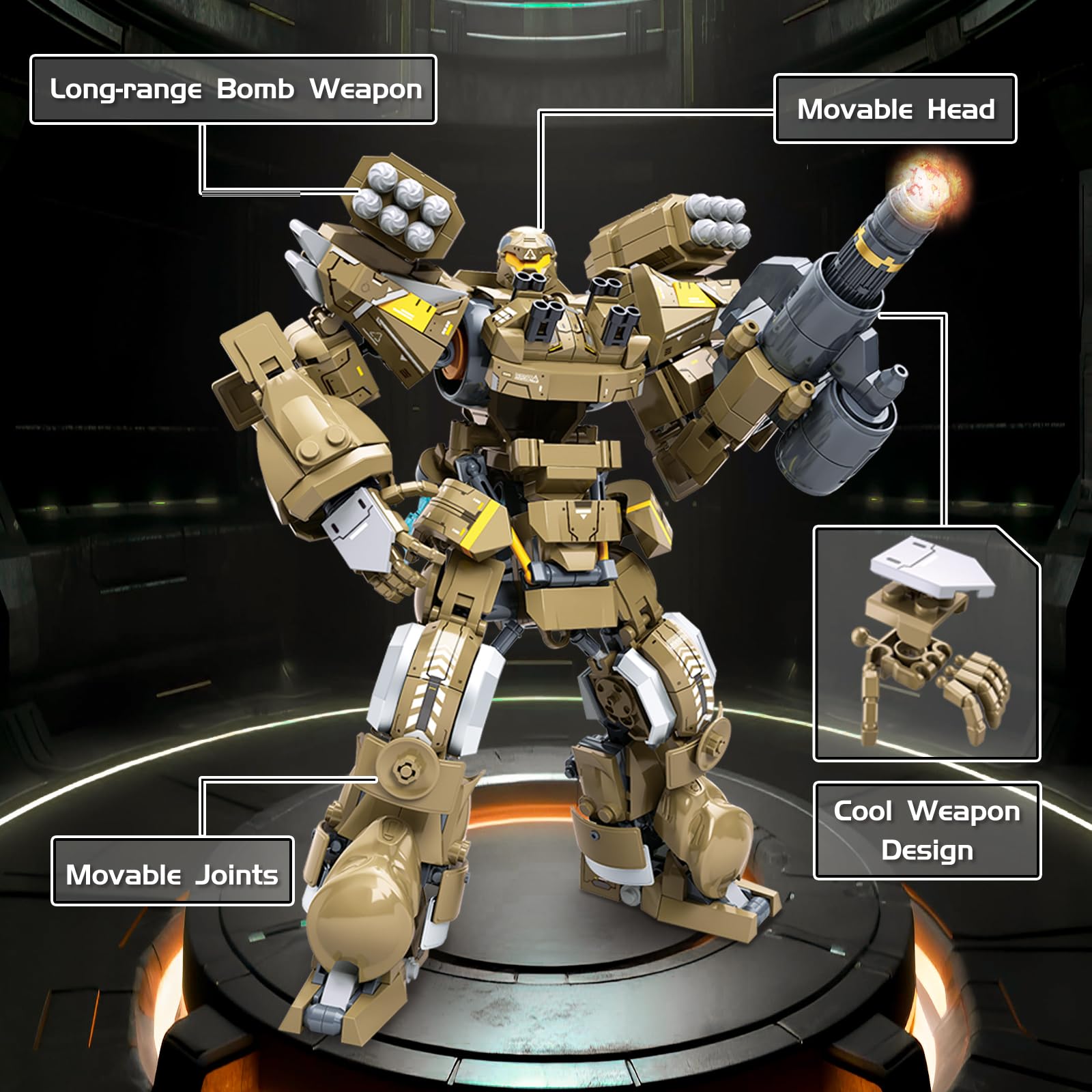 mecha.mecha まとめ買い5点セット Amazon.com: BDXEJV Mech Robot Transforming Building Blocks Set for
