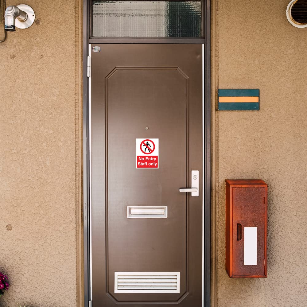 V Safety Schild 'SD In Operation – Only One Person At A Time' - 150x200 Mm, Selbstklebendes Vinyl