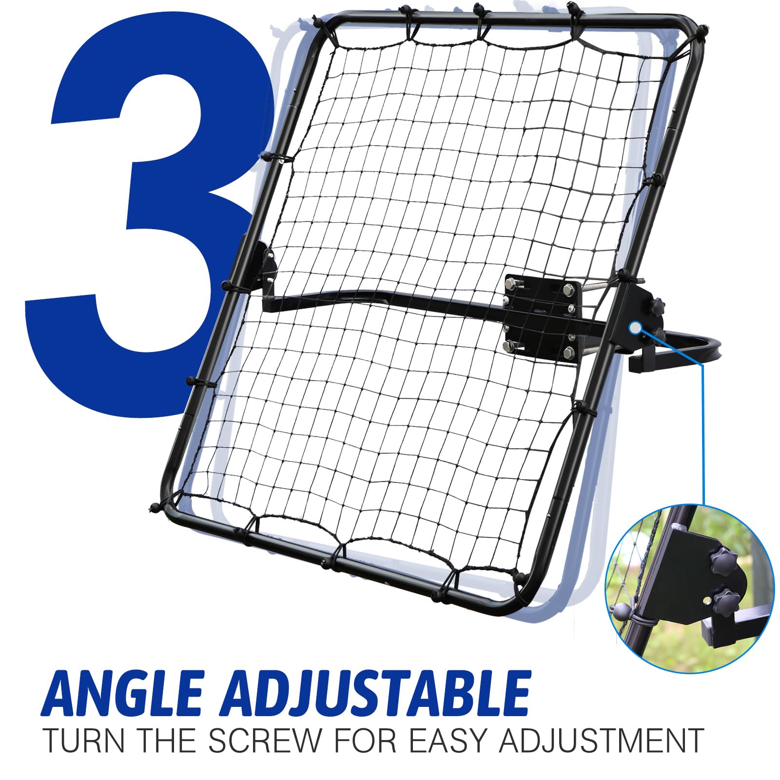 Needak Rebounders - Jump Mat Blue with Cleats Soft-Bounce