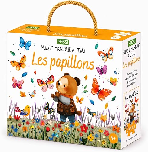 Puzzle magique à l'eau - Les papillons