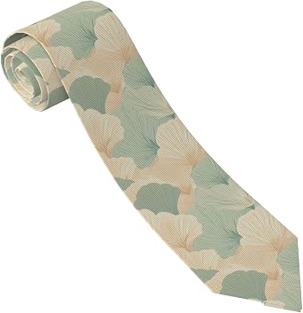 Scallop Seashell Printing Men's Necktie