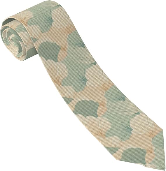 Scallop Seashell Printing Men's Necktie