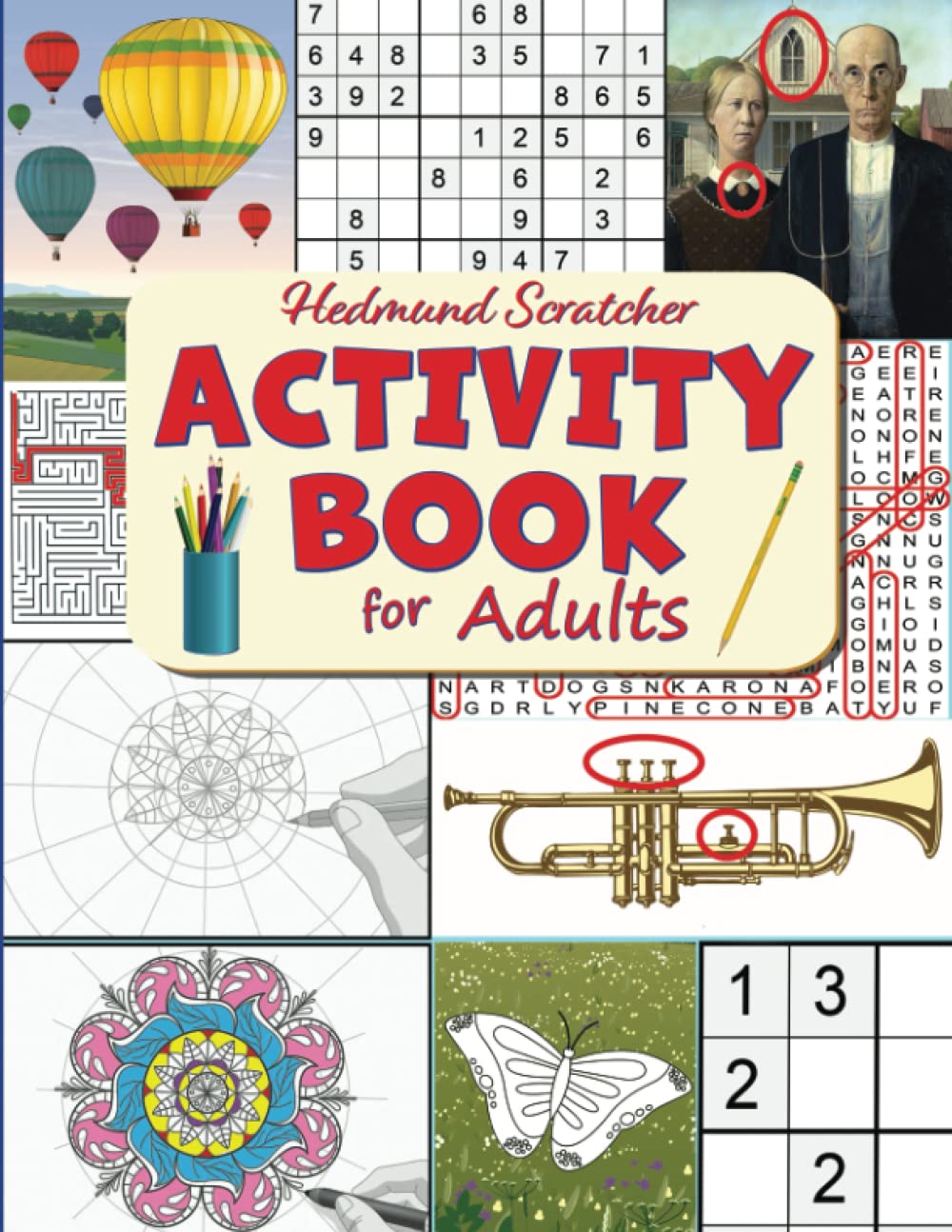 Adult Activity Book Fun Variety of Easy Level Puzzles
