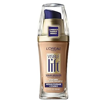 L'Oreal Paris Visible Lift Serum Absolute Full Radiant All Skin Foundation, Honey Beige, 1 Ounce