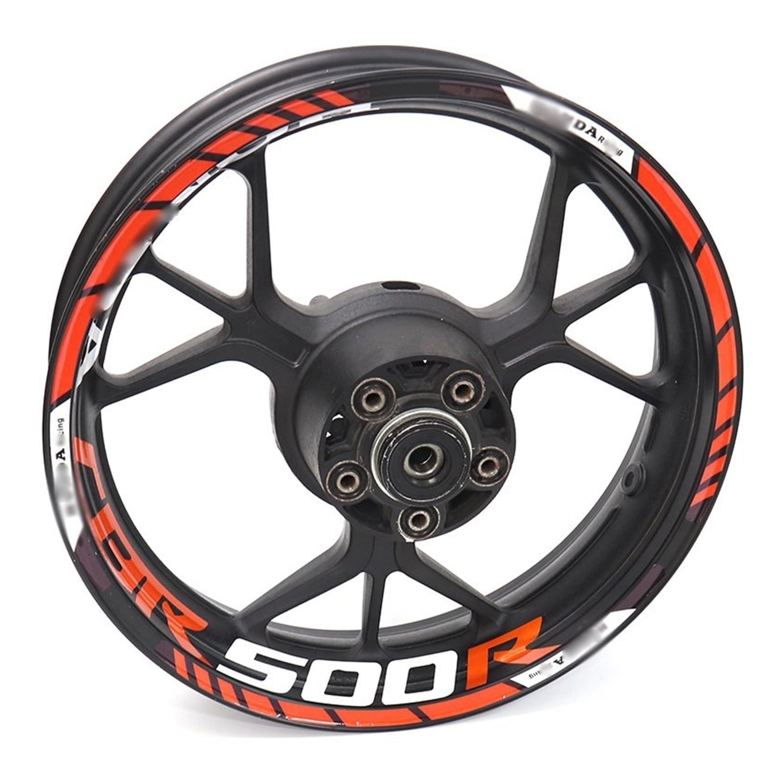 Sjhyll 2 Motorcycle Wheel Sticker For Cbr500r For Cbr 500R Motorcycle Decal Decorative Stripe(2)