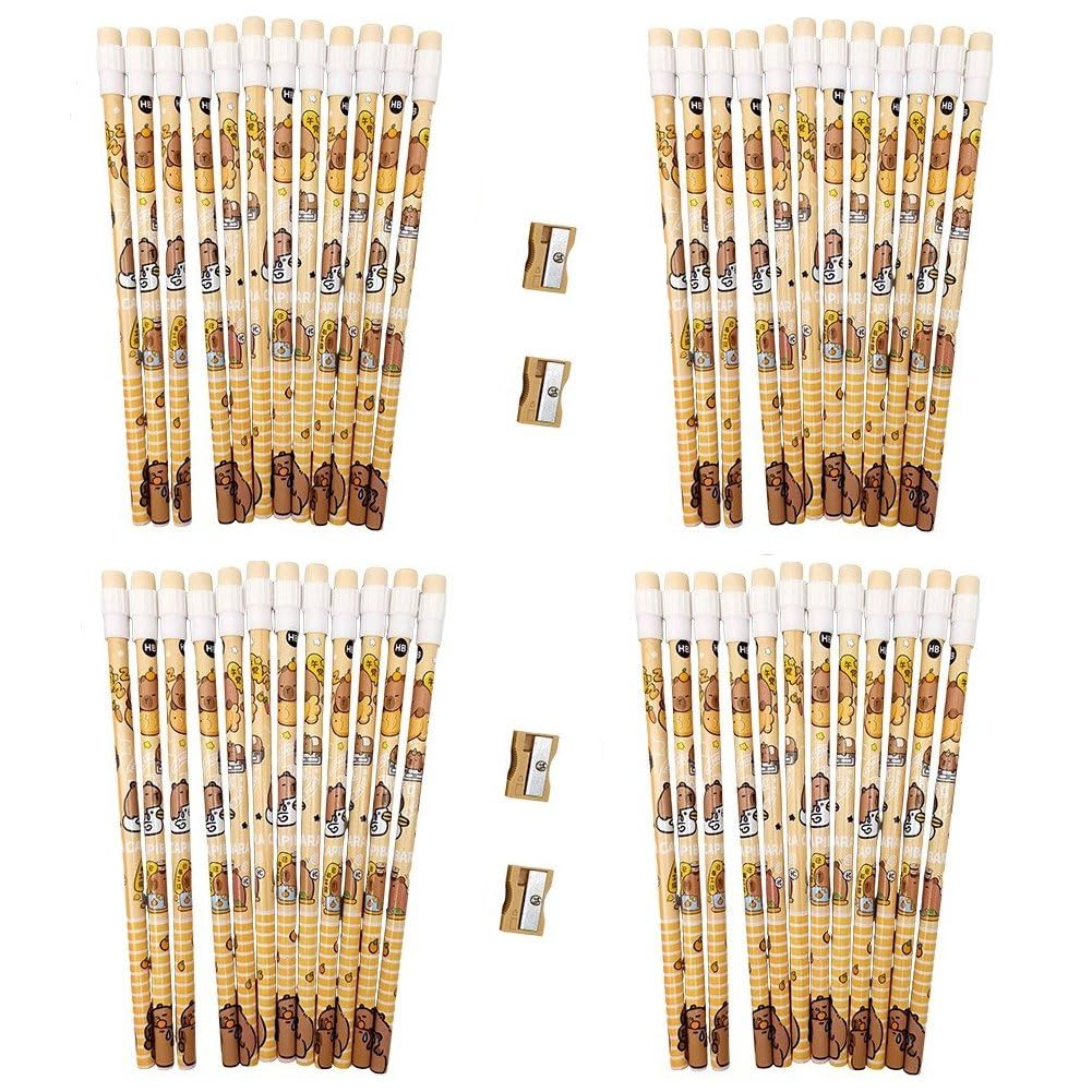 Ensemble de crayons capybara stylo de croquis et papeterie de dessin étudiant