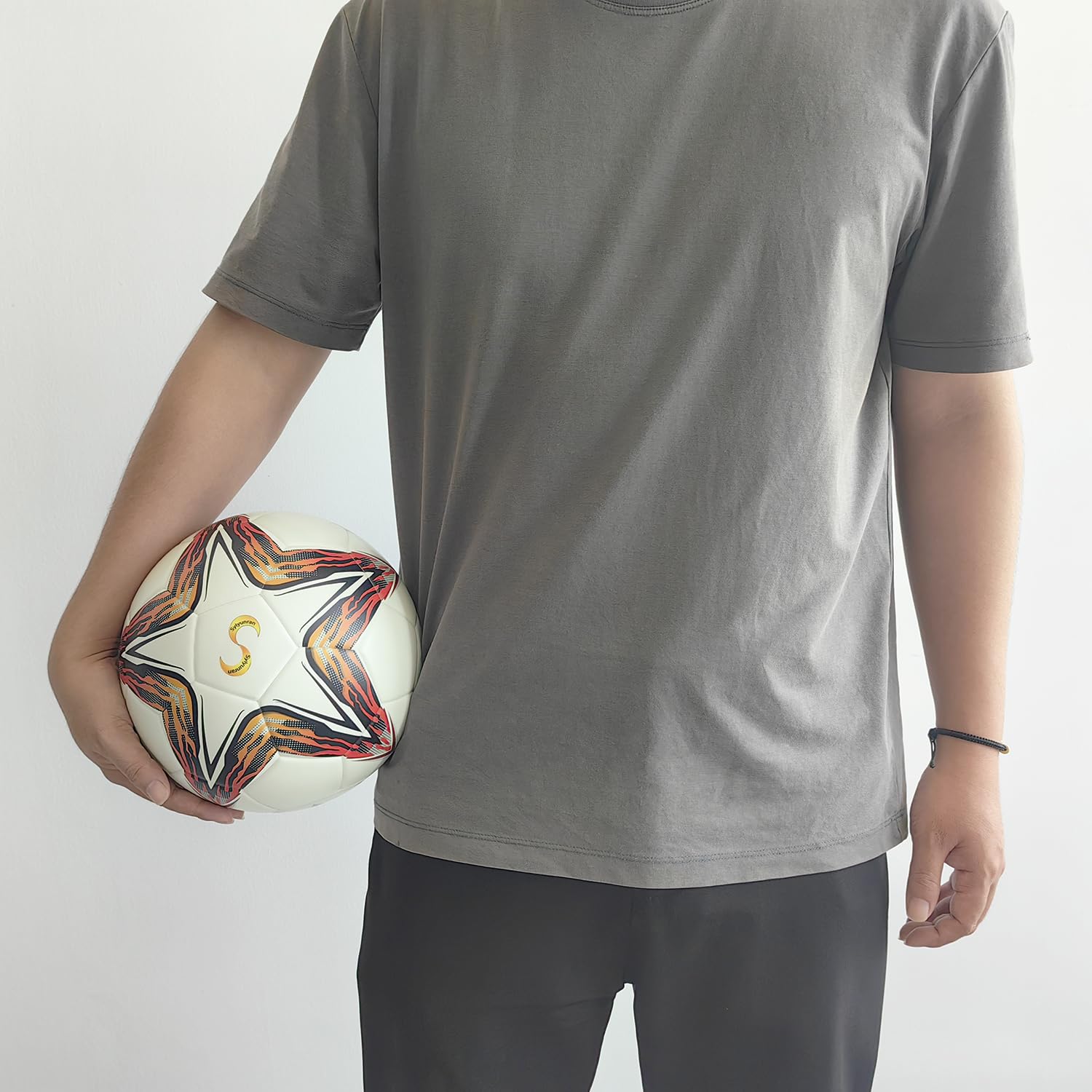 Size 5 Soccer Ball Pallone Da Calcio Glow In The Dark Footballs - Bianco, 1 Pezzo, Adatto Giochi Regolari di Formazione, Gli Amanti del Bambini Adulti Allo Stesso Modo