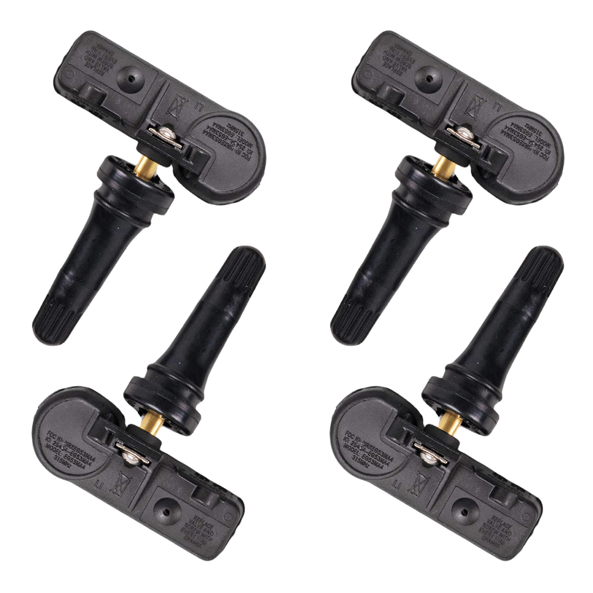 YUANCHINB TPMS Sensors Set of 4 315MHz Tire Pressure Sensor Compatible with 2010-2015 Ford F150 F250 F350 Explorer Focus Fusion Lincoln Mercury