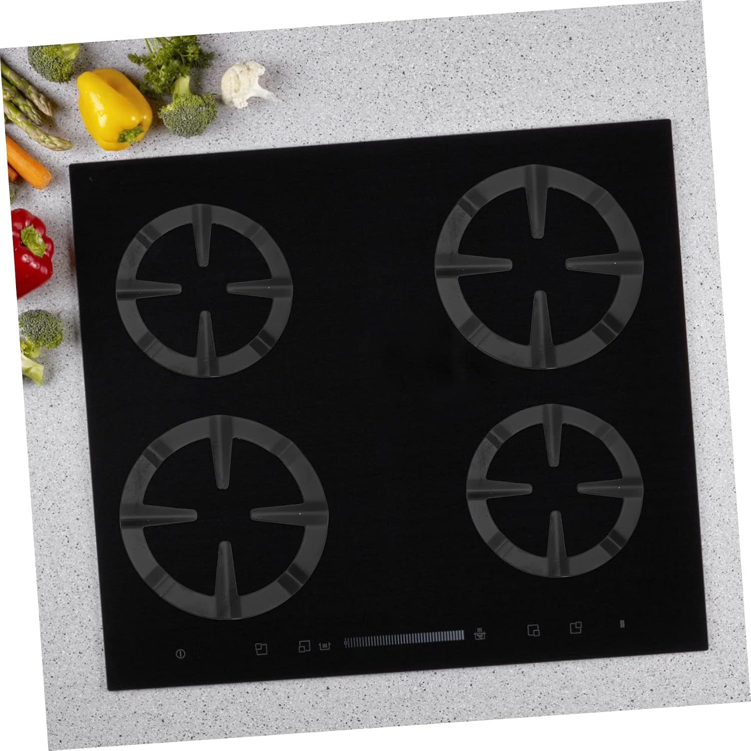 4pcs Gas Stove Accessory Burner Grate Pot Holder Stand for Pot Gas Ring Reducer