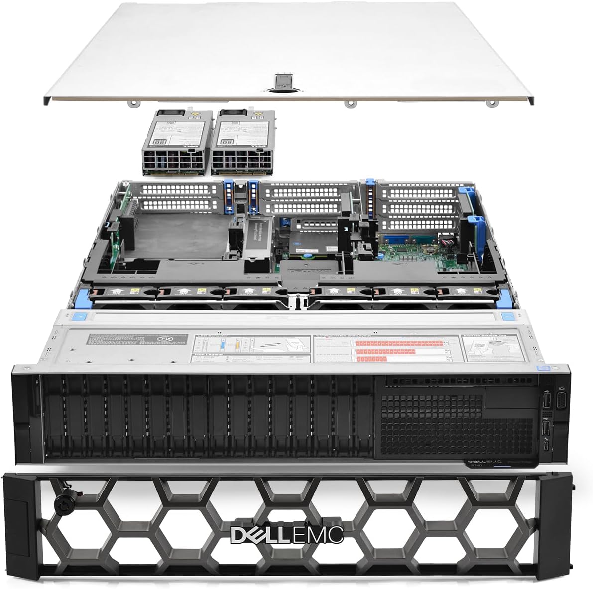 Dell PowerEdge R740 Server 3.40Ghz 12-Core 128GB RAM 2X 480GB SSD + 14x 1.2TB DB (Renewed)