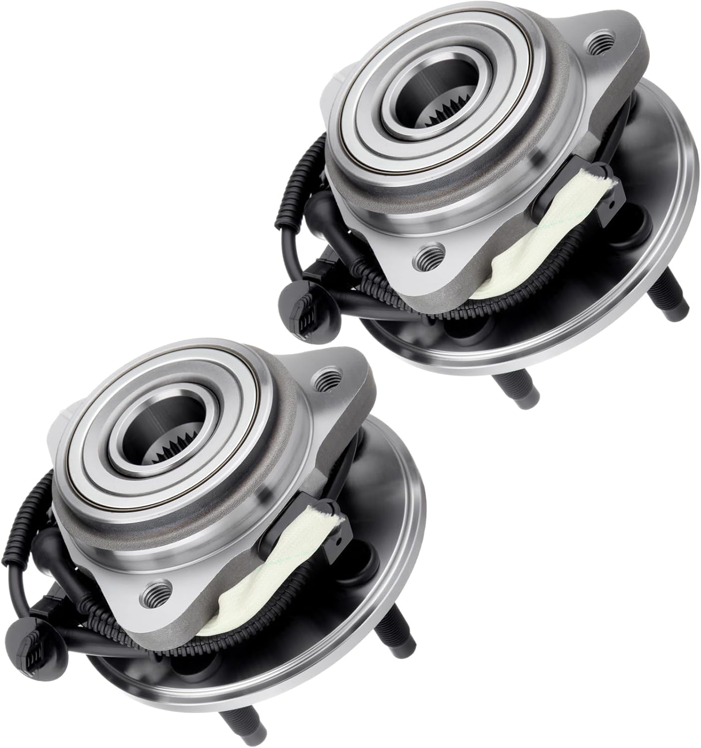 ECCPP New Front Wheel Hub Bearing Assembly 515003 fit for Ford Explorer (Sport Trac) Ranger, Mercury Mountaineer, Mazda B3000 B4000 4WD w/ABS 5 Lug 3 Flange Bolt 2pcs 4WD only