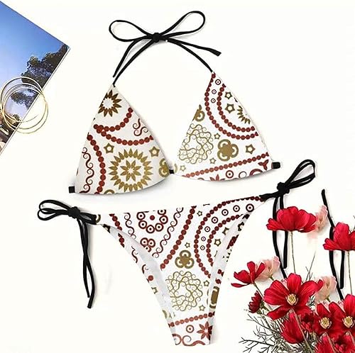 Miniatura 2 de Lindos bikinis para mujer youeneom trajes de baño de vacaciones de verano trajes de baño de dos piezas