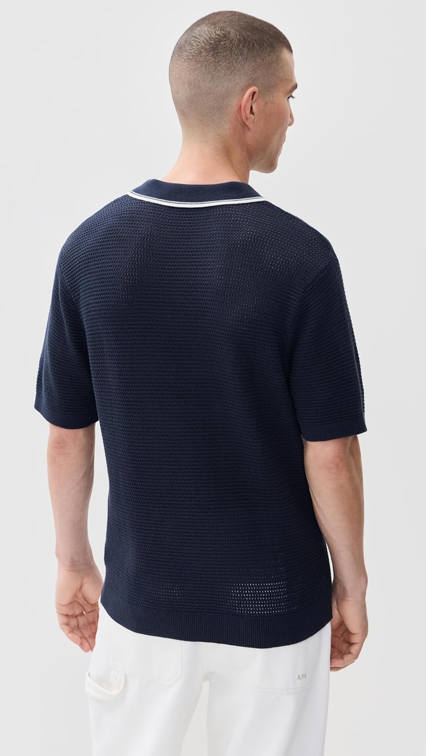 Madewell Men's Tipped Johnny Collar Polo - Image 4