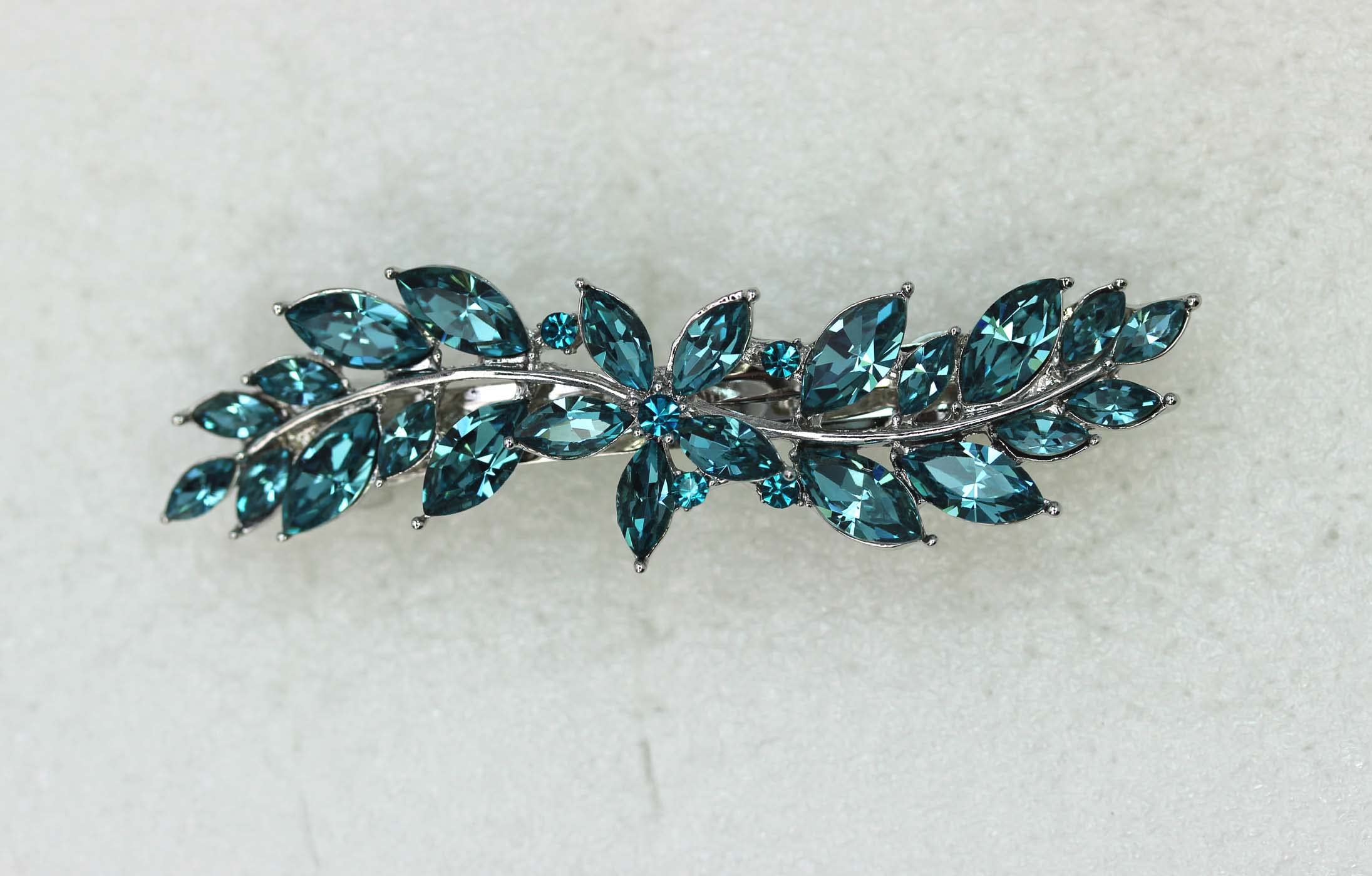 Amazon.com : Faship Gorgeous Teal Rhinestone Crystal Small  display picture 2