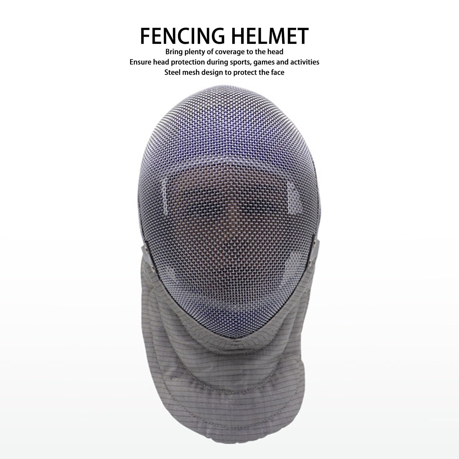Tbest Fechtdegenhelm, Fechtmaske, Bequemes, Abnehmbares Futter, Fechtschutzausrüstung, Fechtsporthelm