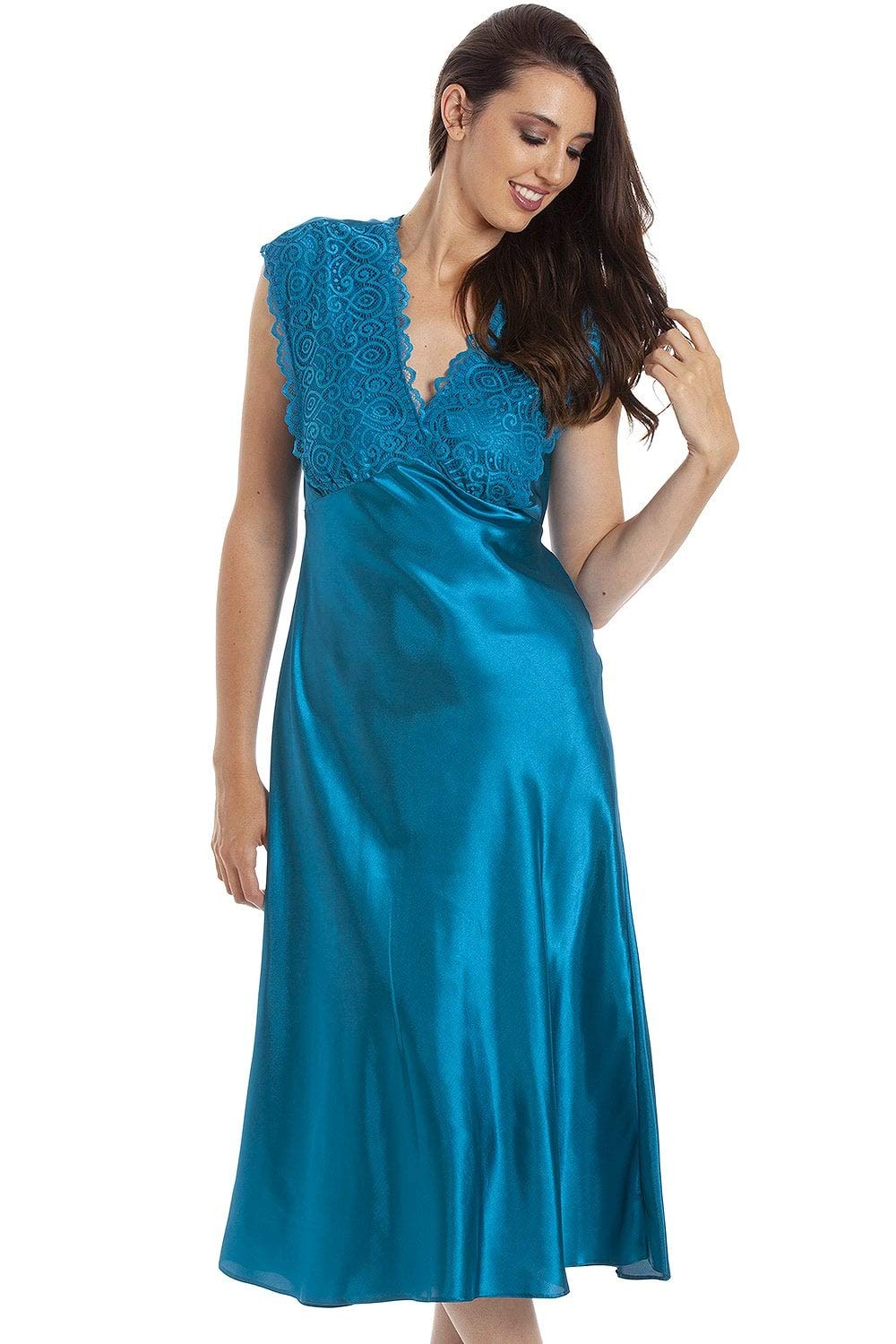 Camille Women's   Green Satin Chemises in Size 10/12, BrandAlley