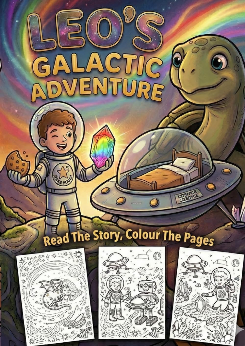 Leo’s Galactic Adventure: A Story Colouring Book Where YOU Colour The Pages (Story Colouring Books by Welovit)