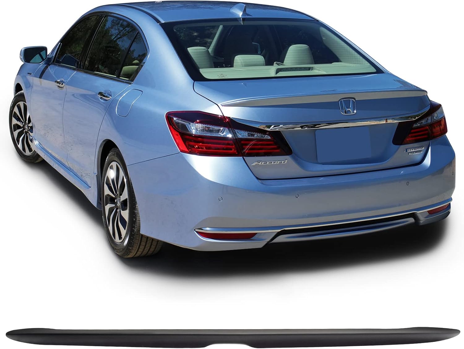 UNPAINT For Honda ACCORD 4D REAR TRUNK SPOILER & REAR ROOF SPOILER PUF