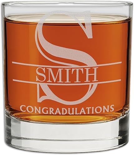 Miniatura 8 de Monograma grabado personalizado de 1025 onzas vaso de rocas de whisky regalo del día del padre Halpert