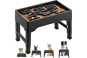 Elevated Slow Feeder Dog Bowls: Combat Canine Gulping