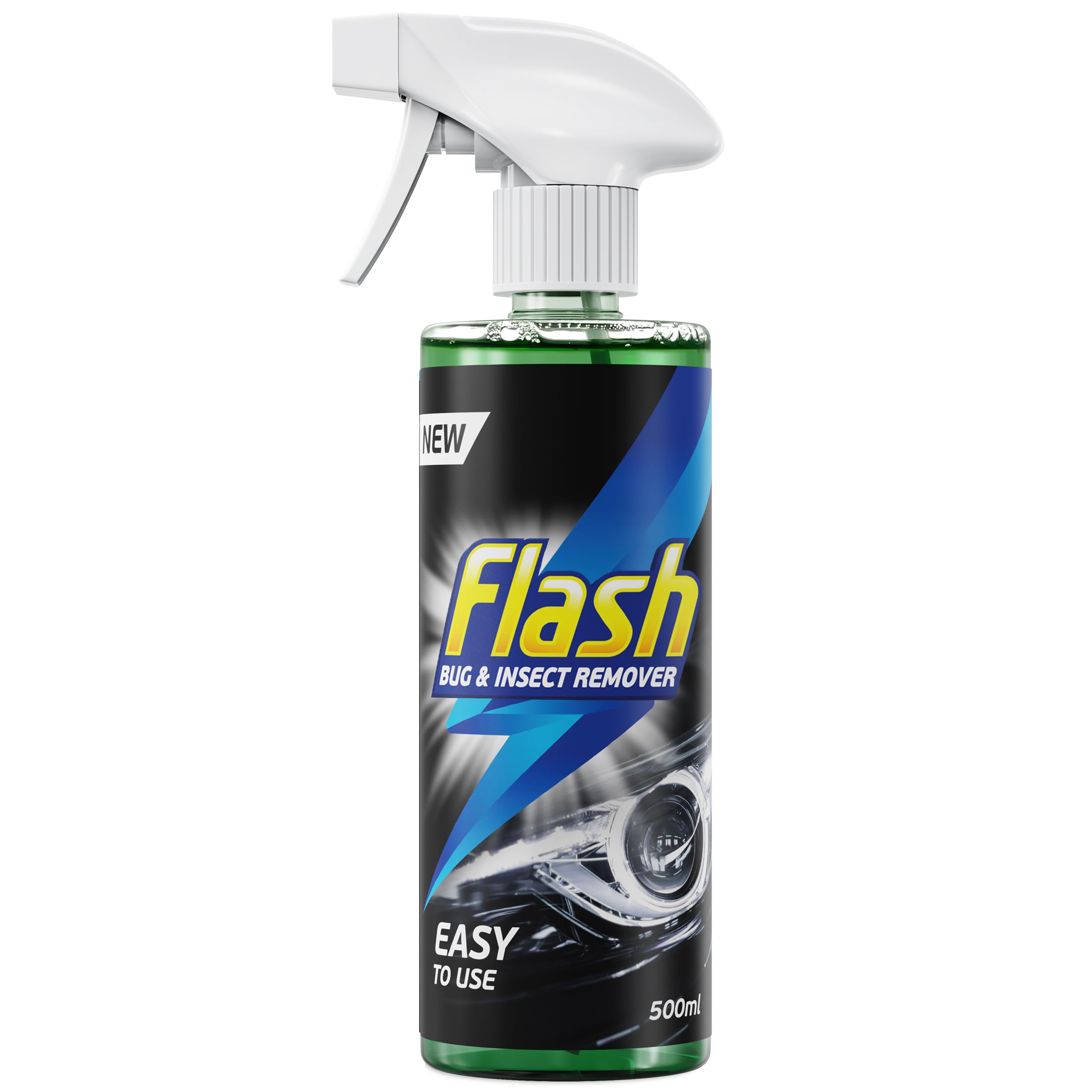 Flash Bug Insect Remover 500ml, Powerful Car Windscreen Cleaner Spray for Tar and Bugs