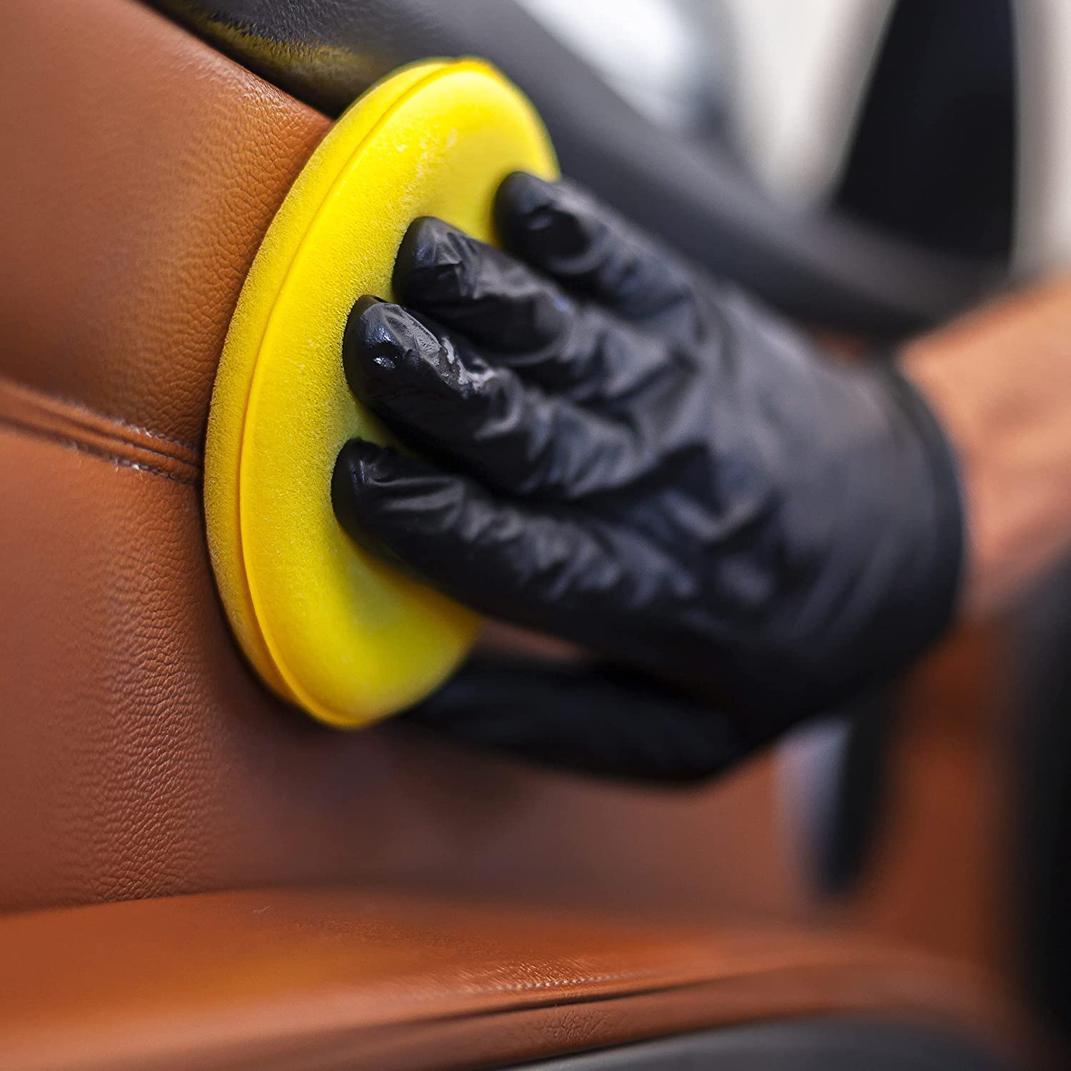 Zestaw do pielęgnacji skóry samochodowej GxDetail - GxDetail Leather Care Pack - Zestaw z akcesoriami do czyszczenia skórzanych foteli samochodowych.