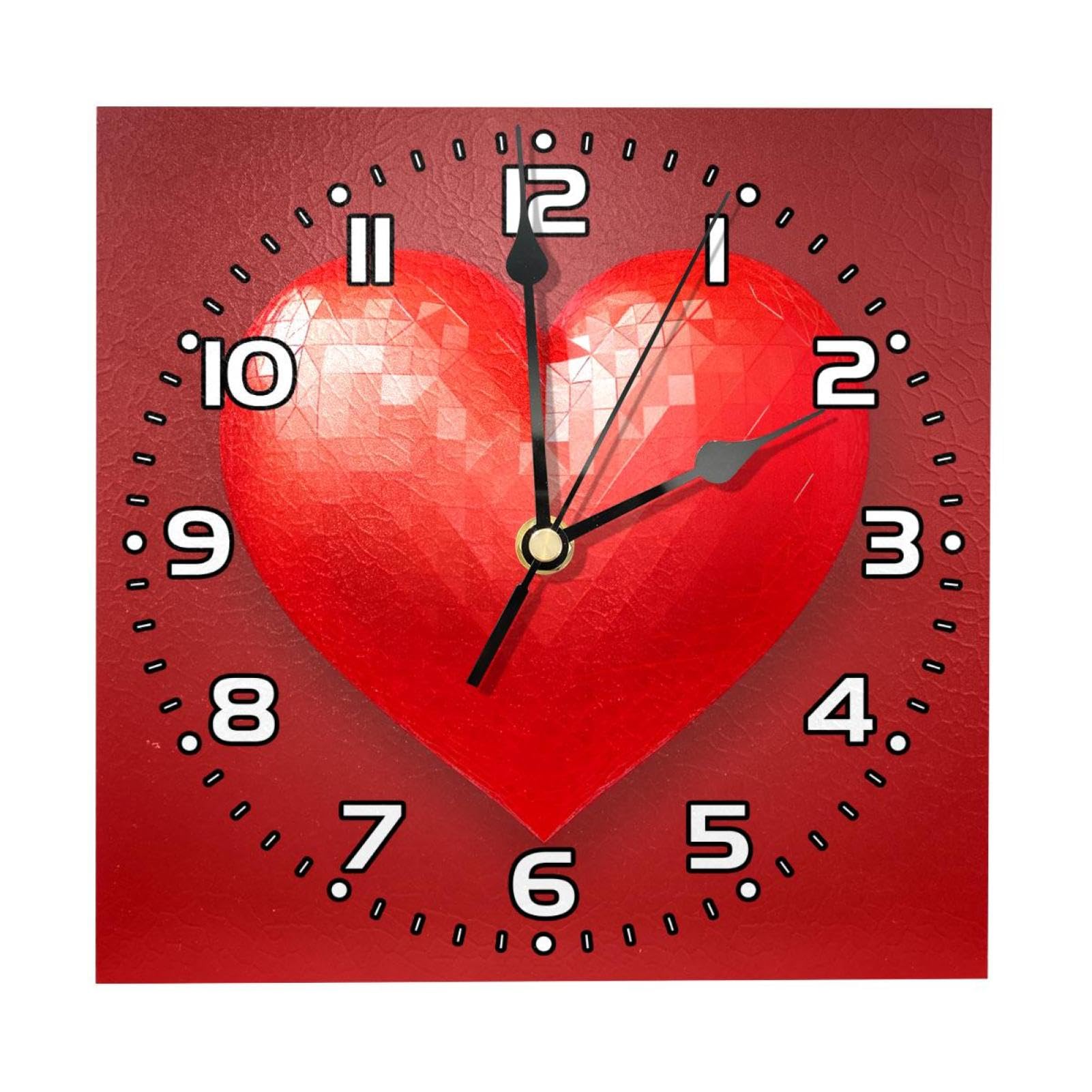 Amazon.co.jp: 壁掛け時計電池式、読みやすい,大きな赤いスタイル