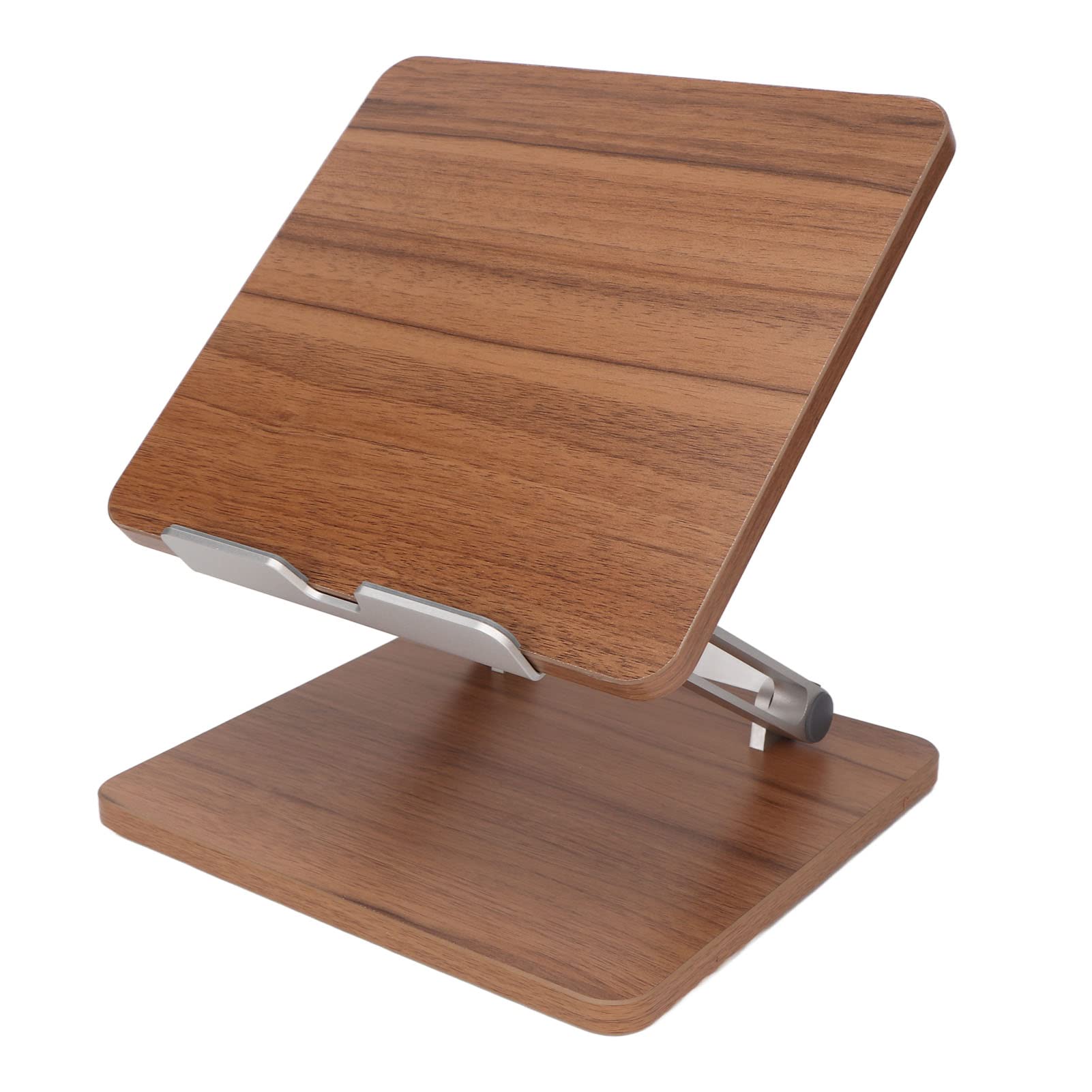Supporto per Laptop in Legno, Supporto per Libri Regolabile, Altezza e Angolo Personalizzabile del Laptop Riser, in Lega di Legno Profondo in Lega di Alluminio, per i Telefoni