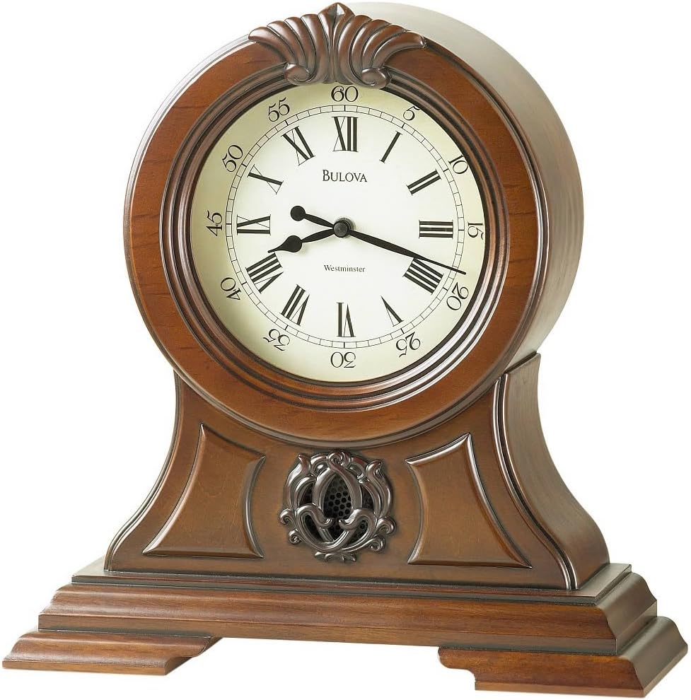 Bulova Marlborough Mantel Chime Clock B1998 Home & Kitchen