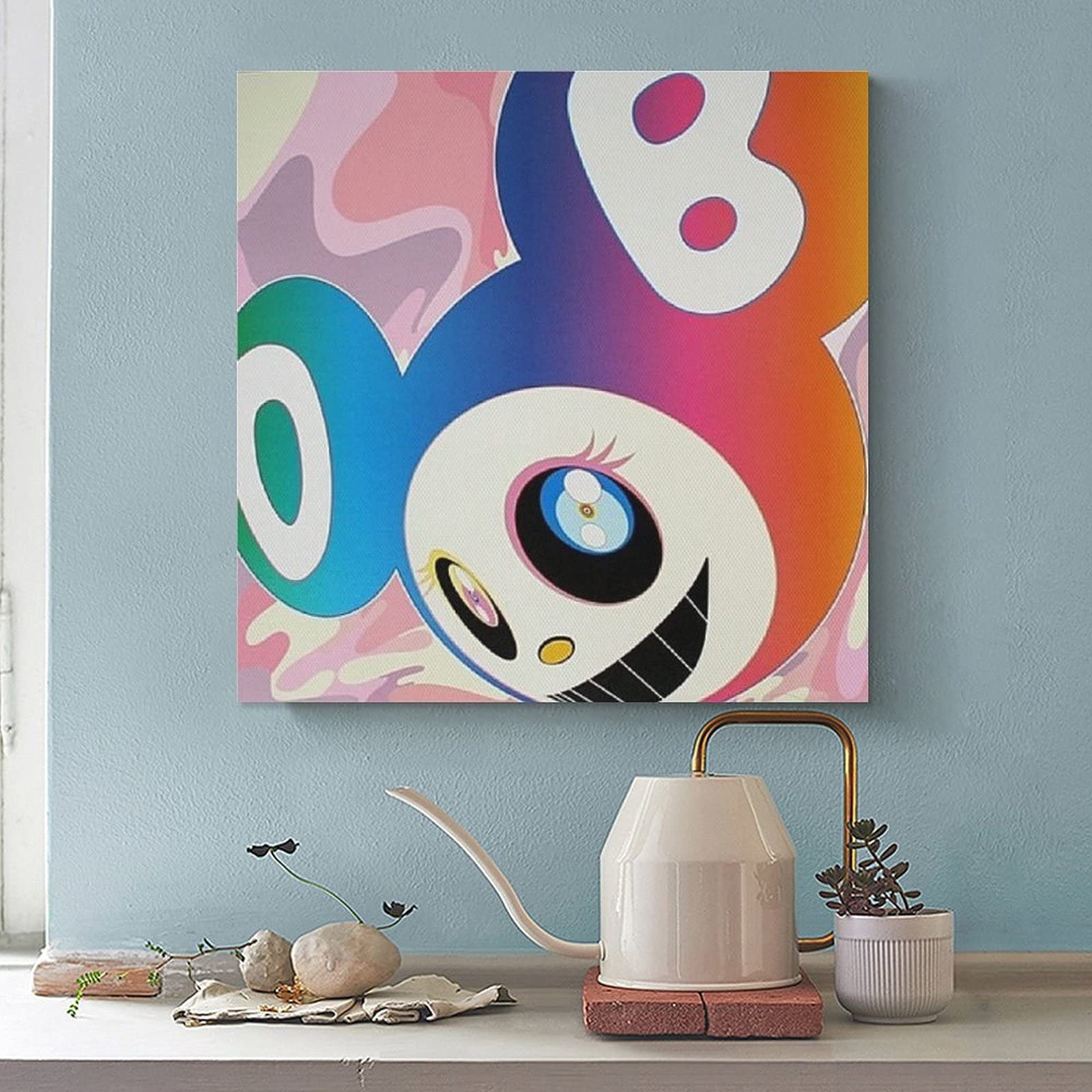 Artist Takashi Murakami Mr. Rainbow DOB Canvas Poster Bedroom