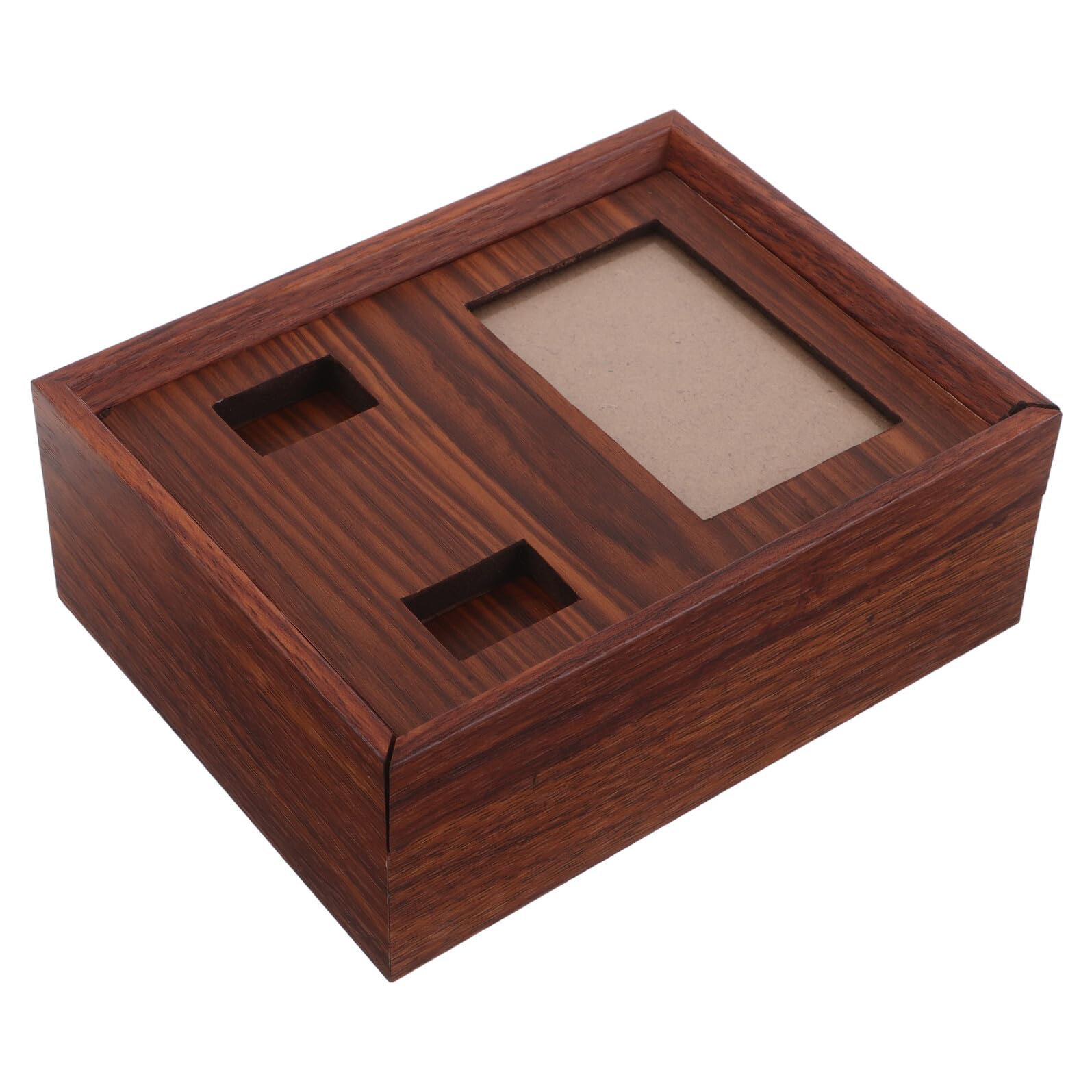 Caja conmemorativa de mascotas de madera Mobestech, el regalo de recuerdo con marco de fotos.