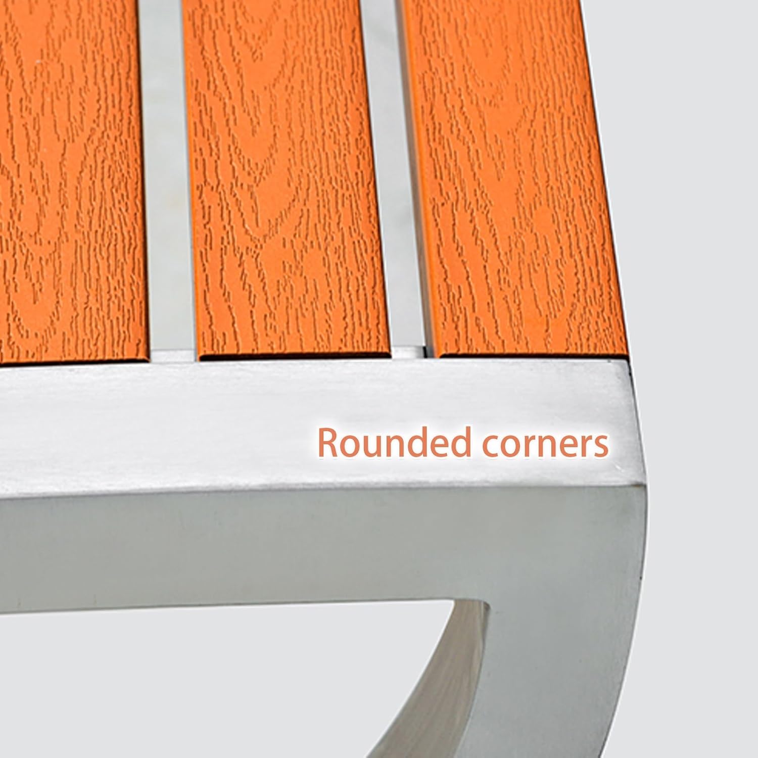 Outdoor Bench, Garden Bench, Metal Bench with Backrest and Armrests, Park Patio Bench, Backless Bench for Park Garden,Patio and Lounge