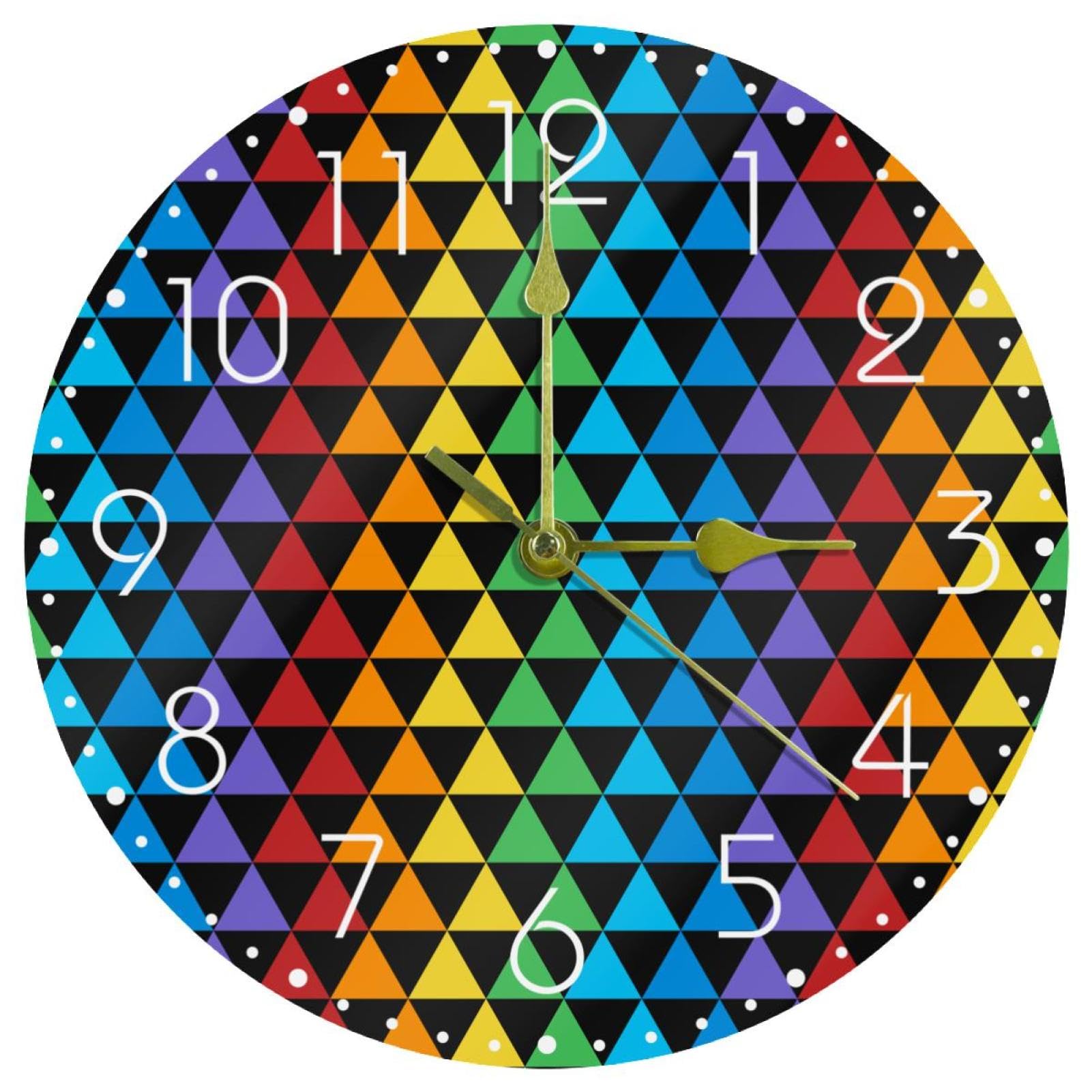 Horloge murale silencieuse pour salon résolvant le problème des bruits nocturnes