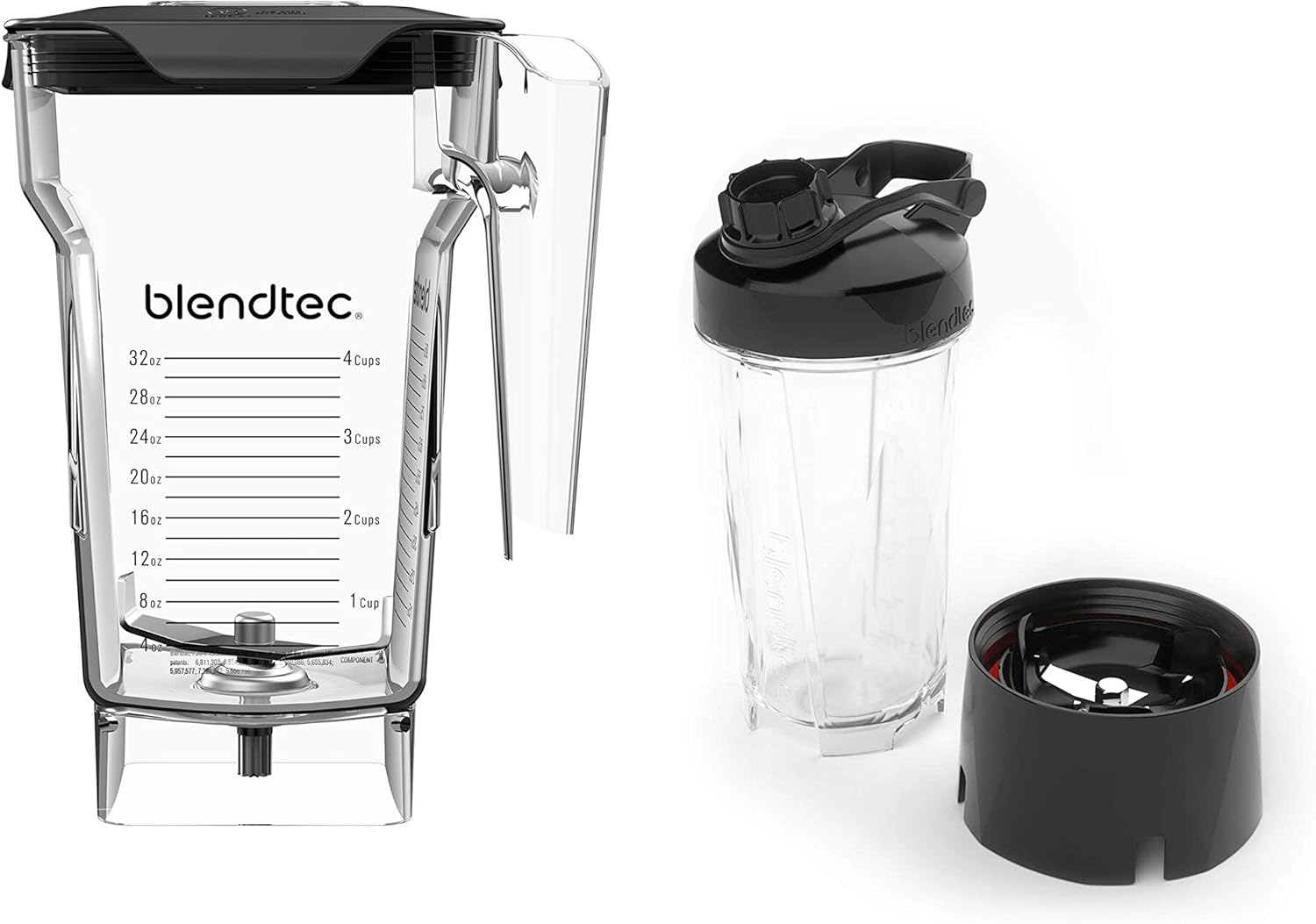 Amazon Blendtec FourSide Jar (75 oz) and Blendtec GO Travel Bottle (34 oz) BUNDLE