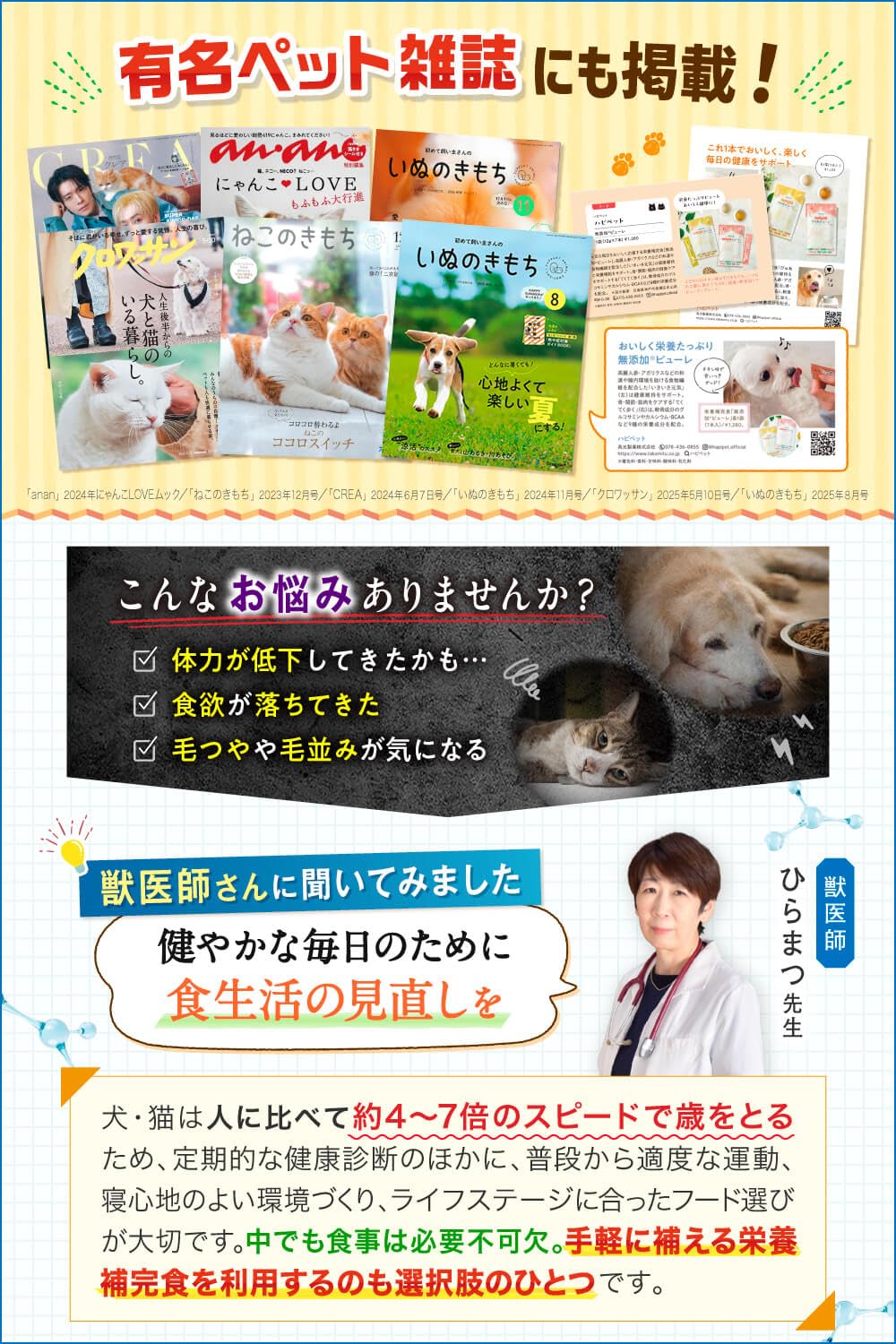 Amazon.co.jp: 【獣医師推奨】 ハピペット 犬 猫 ピューレ 7本×3袋