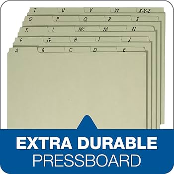 Amazon | globe-weis厚紙垂直ガイド、レターサイズA - Zインデックス