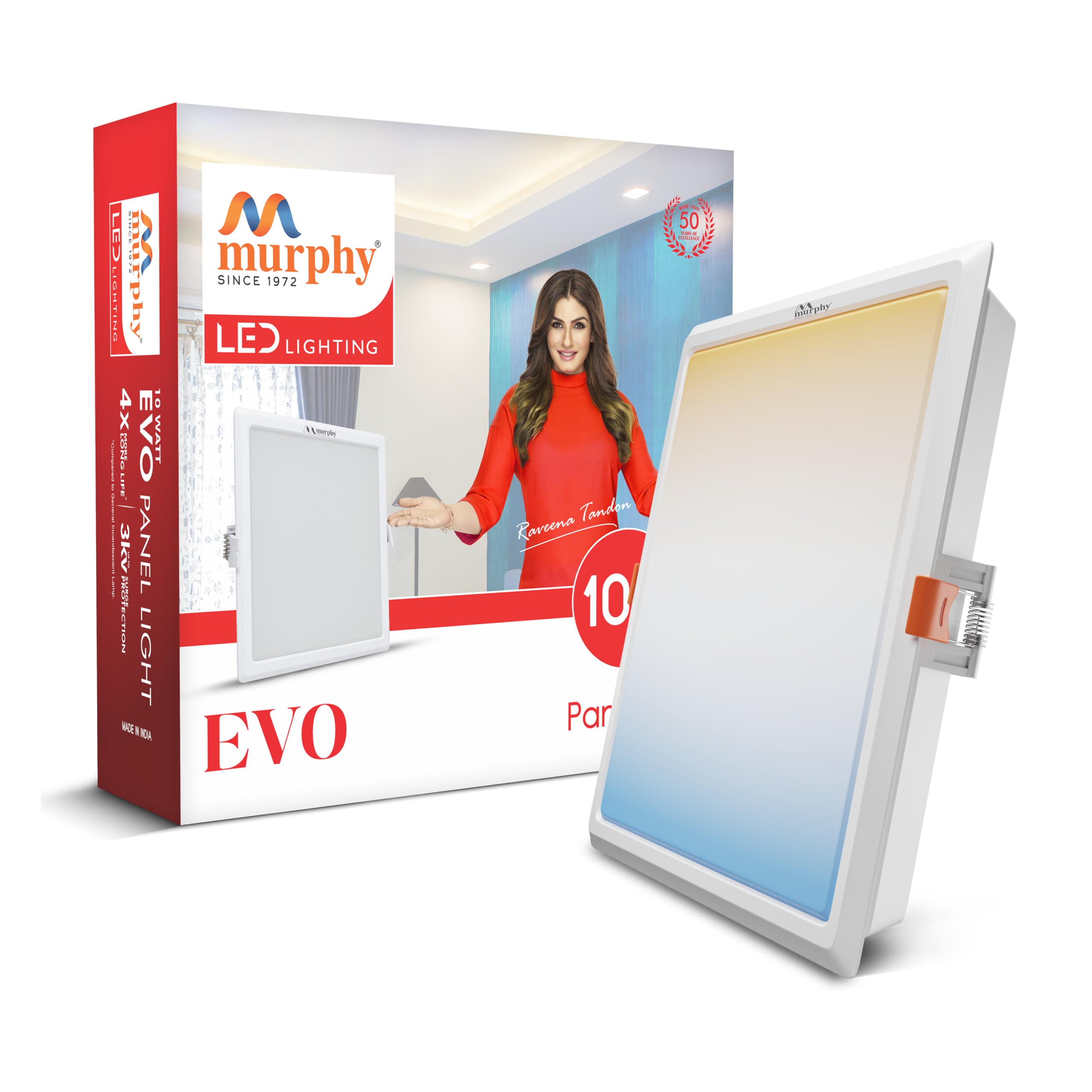 Murphy EVO LED Recessed Panel Light - 3 Color Switchable -15 Murphy EVO LED Recessed Panel Light - 3 Color Switchable -15