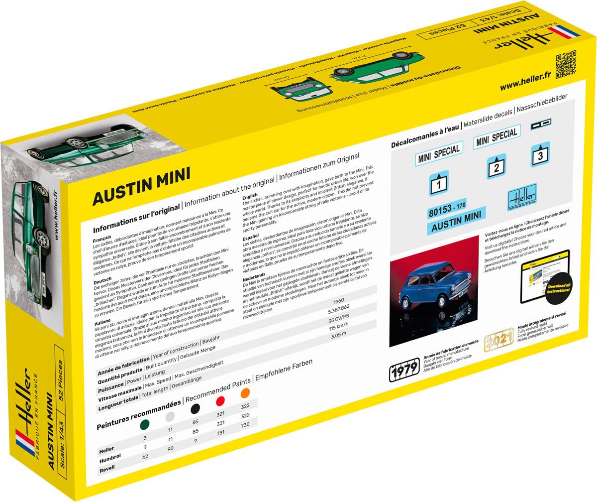 Heller - Zestaw startowy 1/43 Austin Minihel56153
