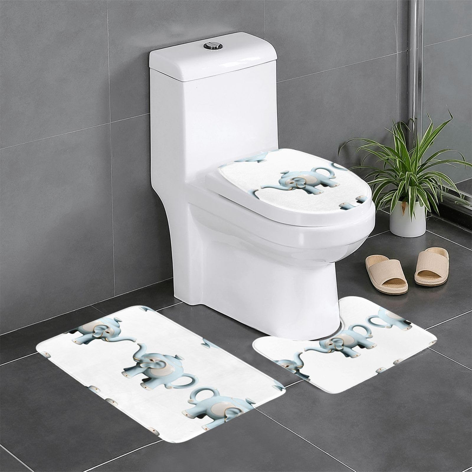 Tapis de salle de bain antidérapants HJFCZH pour habiller un meuble-lavabo