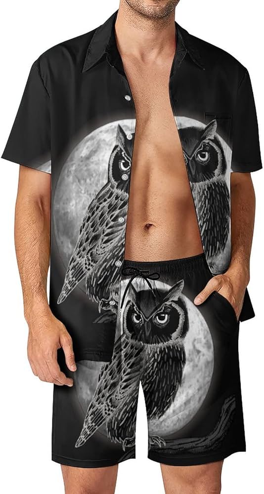 Amazon Co Jp メンズ Tシャツ 上下セット 夜 フクロウ 月 ビーチウェア ハワイ風 ビーチシャツ アロハシャツ 短パン 水着 半袖 Tシャツ メンズ ビーチショーツ ポロシャツ 開襟 吸汗 速乾 軽量 通気性 運動 人気 カジュアル 大きいサイズ 夏服 ファッション Amazon Co Jp メンズ Tシャツ 上下セット 夜 フクロウ 月 ビーチウェア ハワイ風 ビーチシャツ アロハシャツ 短パン 水着 半袖 Tシャツ メンズ ビーチショーツ ポロシャツ 開襟 吸汗 速乾 軽量 通気性 運動 人気 カジュアル 大きいサイズ 夏服 ファッション
