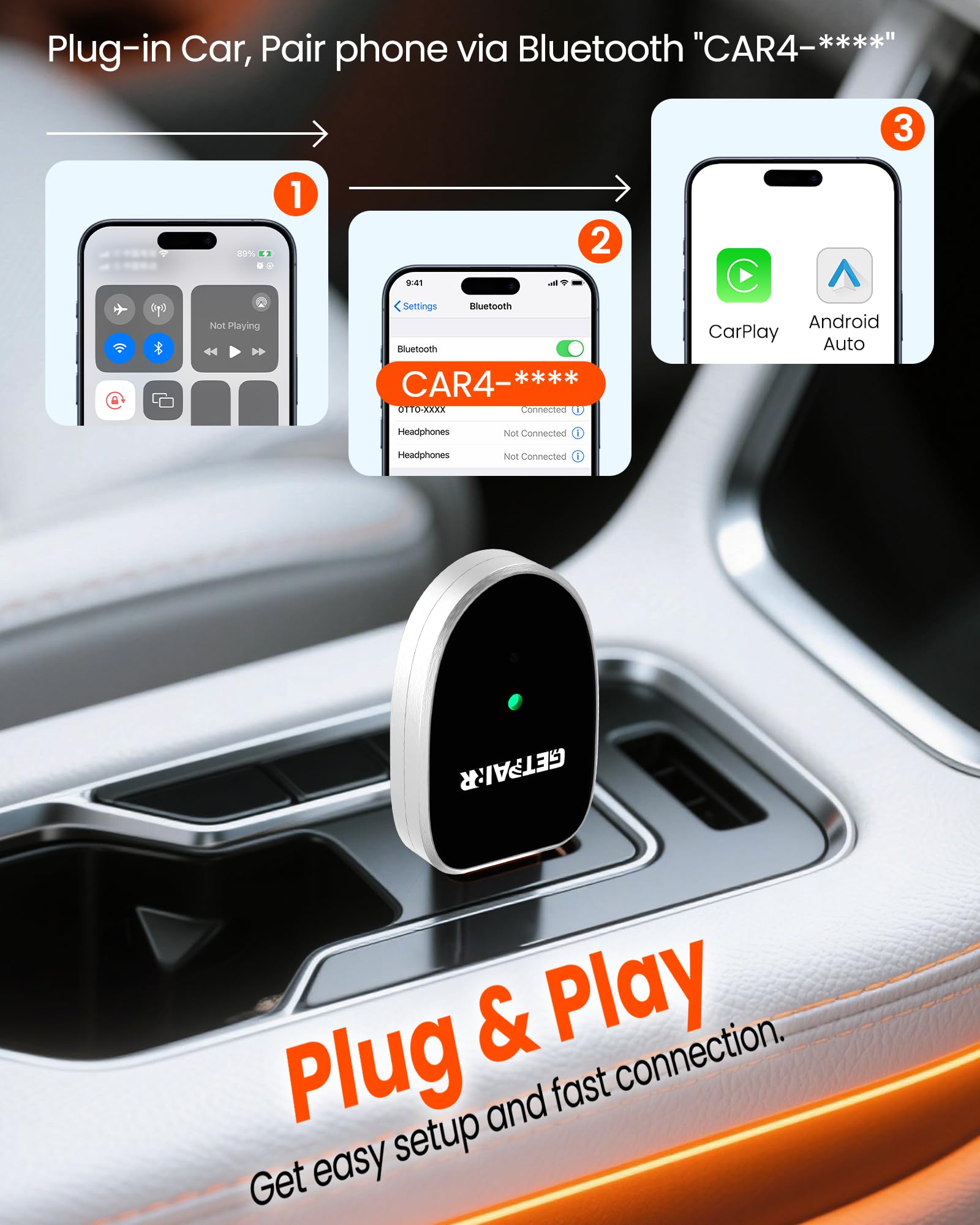 Amazon.com: Mini Wireless CarPlay & Android Auto Adapter