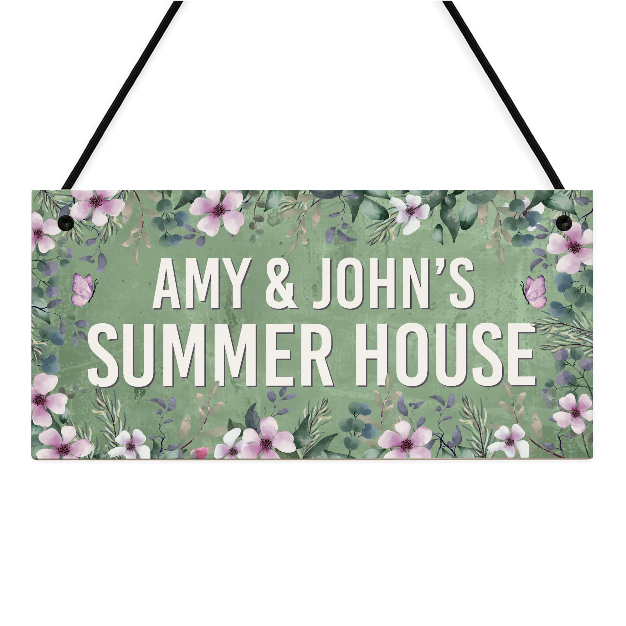 Red Ocean Summerhouse Sign Personalised Shed Plaque Welcome Garden Sign For Outdoors Friendship Gift For Women Men Home Decor Plaque
