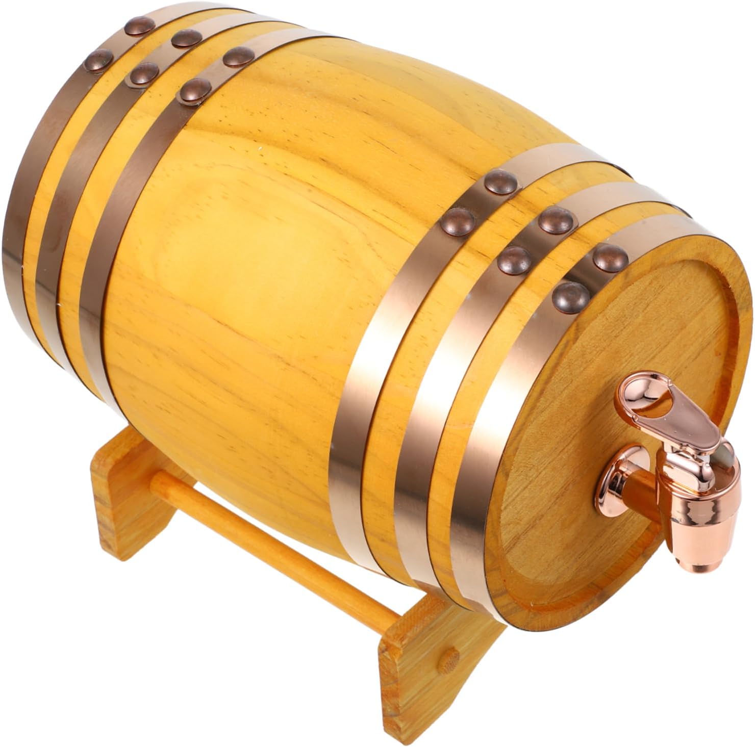 Retro Wine Bottle Dispenser Wine Barrel Keg Bar Storage Useful Bottle Holder