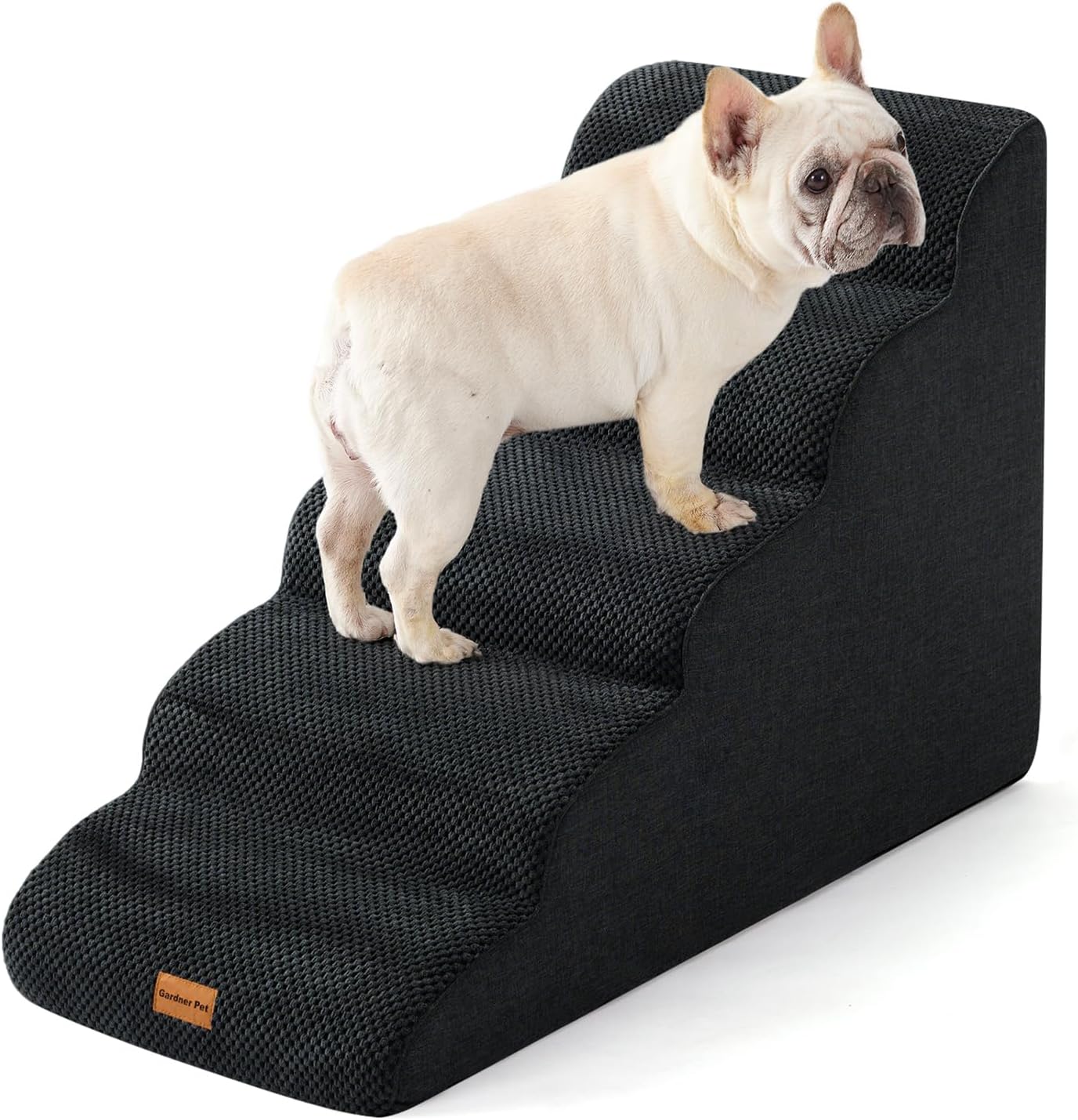 Small Dog Steps Gardner Pet Dog Stairs - 4-Step Curved Stairs For High ...