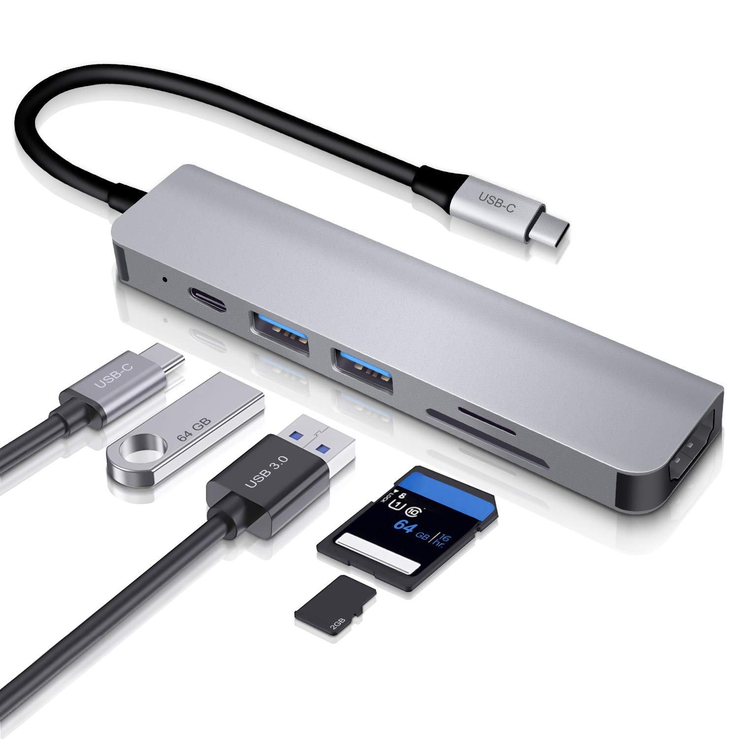 Amazon.co.jp: USB C Hub, USB Type C Hub, MacBook Pro/Air USB3.0 