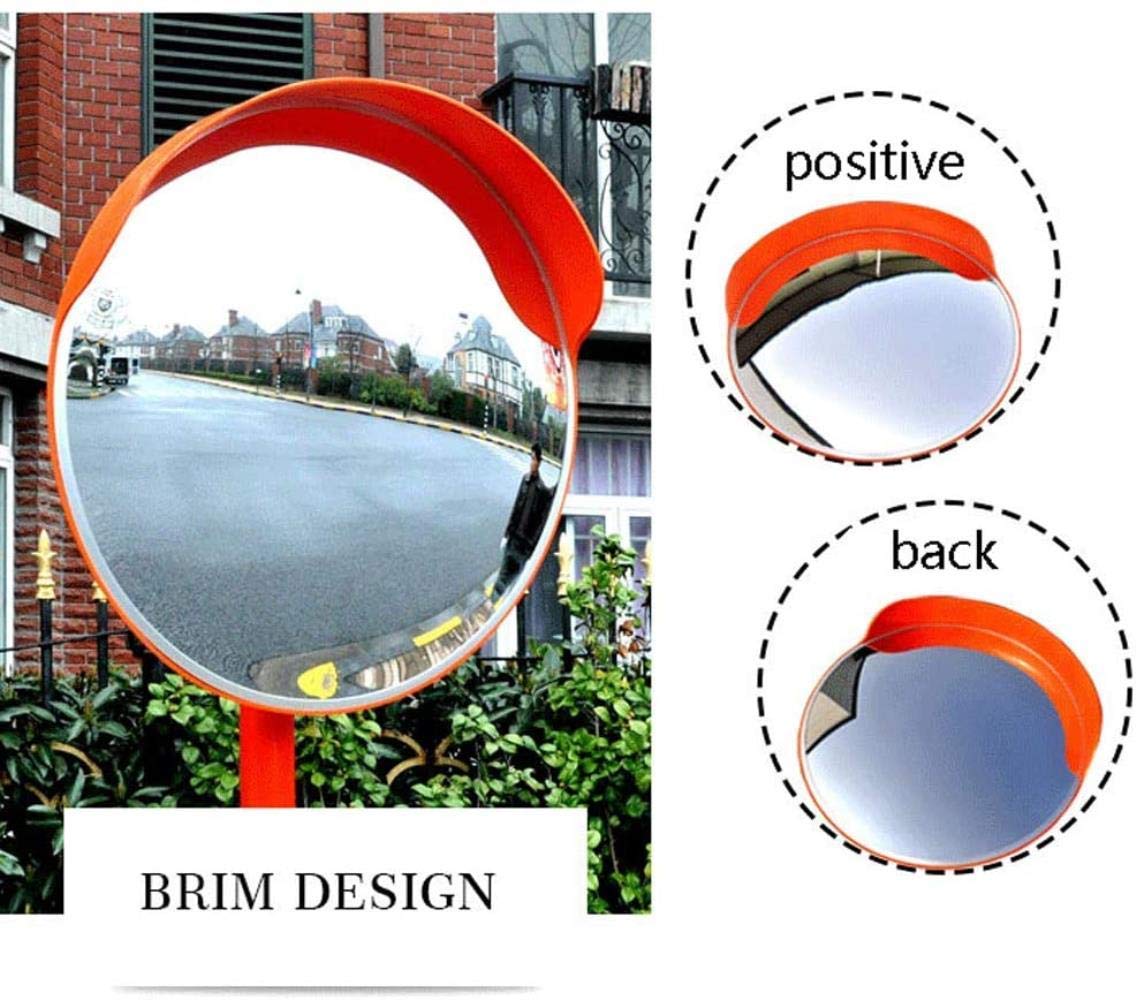 Specchio di sicurezza grandangolare per vialetti Specchio da traffico grandangolare convesso for esterni 30-120 cm(120cm)